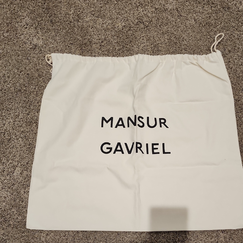 Mansur Gavriel Cream Drawstring Bag